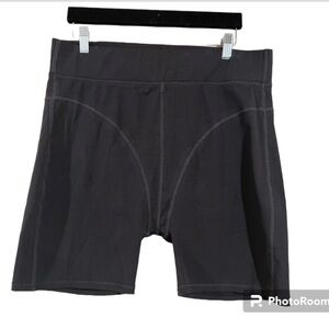 New by Egreis gray biker shorts size XL